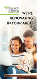 DL 6 PAGE BROCHURE - WE'RE RENOVATION IN YOUR AREA - 50 PACK