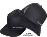 MIXED PEAK CAPS - 10 PACK