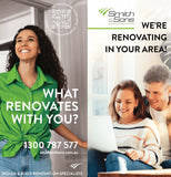 DL 6 PAGE BROCHURE - WE'RE RENOVATION IN YOUR AREA - 50 PACK